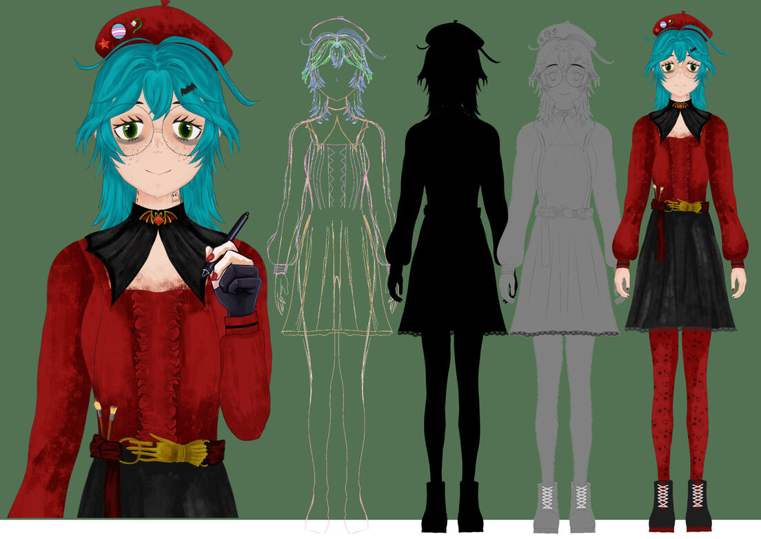 Character design, Lilly, personal work
